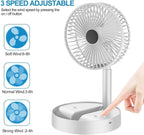 Powerful Rechargeable Table Fan – Pack of 2 | Portable USB Fans for Home & Office | Safamart