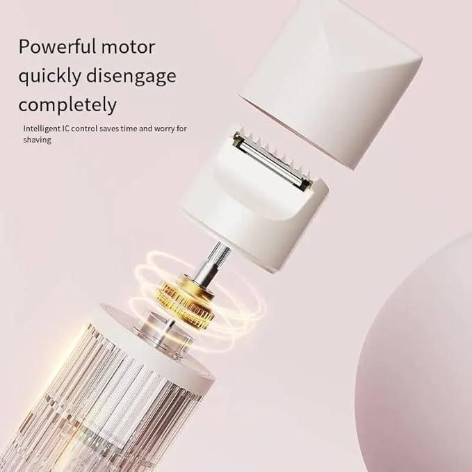 Electric Razor for Women – Dual Head Painless Hair Trimmer for Underarms, Bikini Line & Legs