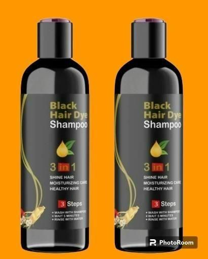 Instant Black Herbal Hair Dye Shampoo (100ml)