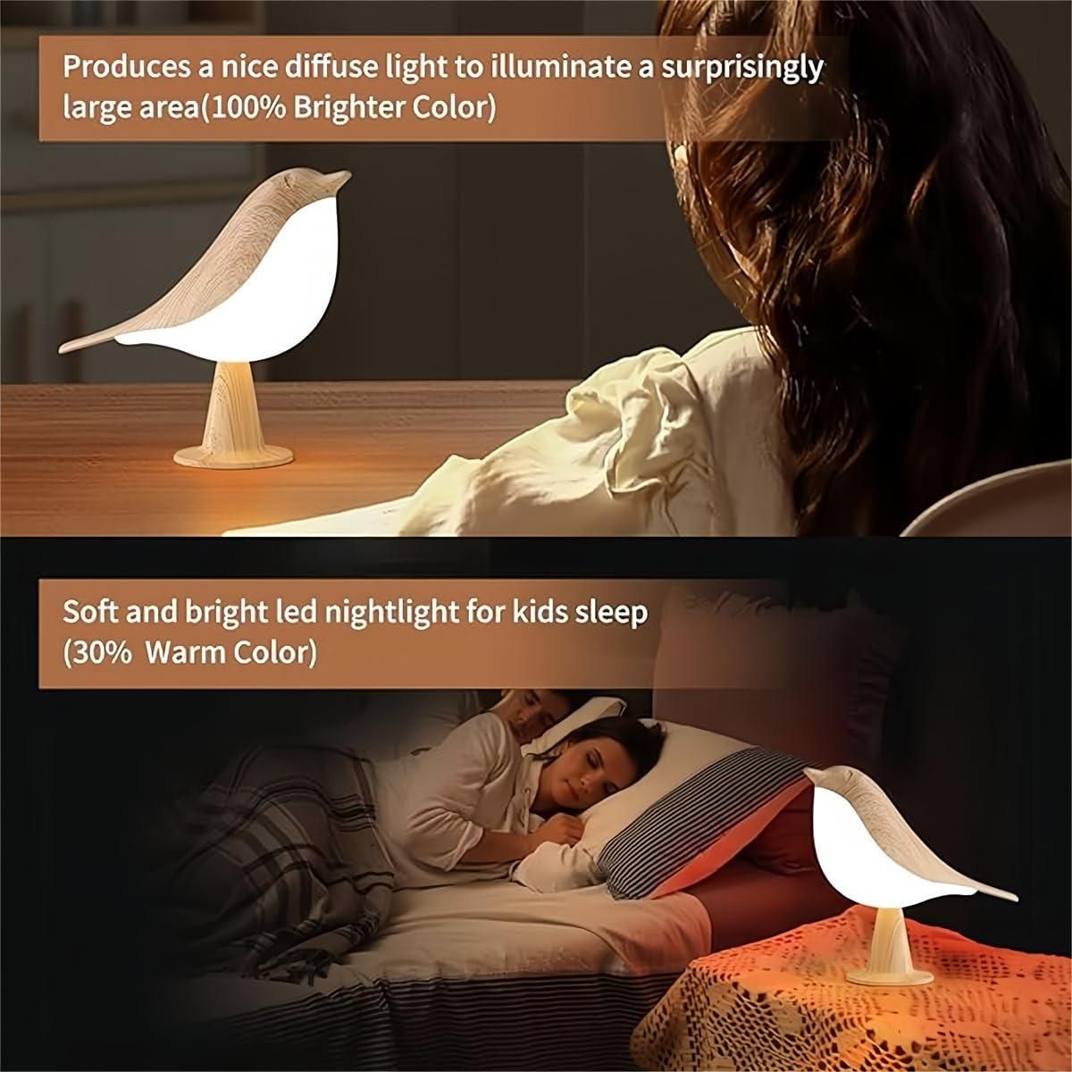 Table Bird Lamp LED – Decorative Night Light for Home & Office | Safamart